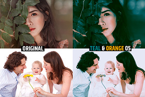 Orange & Teal 30 Cinematic FILM LUTS