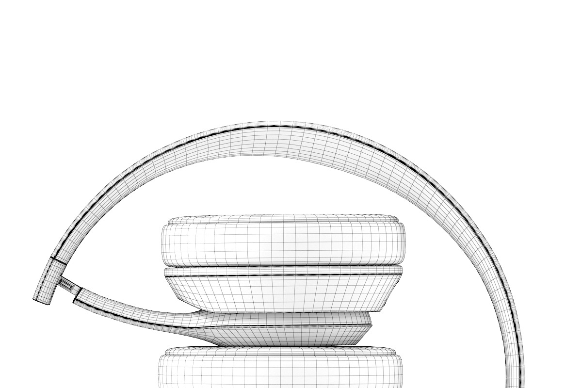 Golden headphones, an Object 3D Model by CGAxis (Photo 10 of 10)