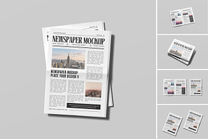 Newspaper Mockup, an Advertising Mockup by graphicsecond