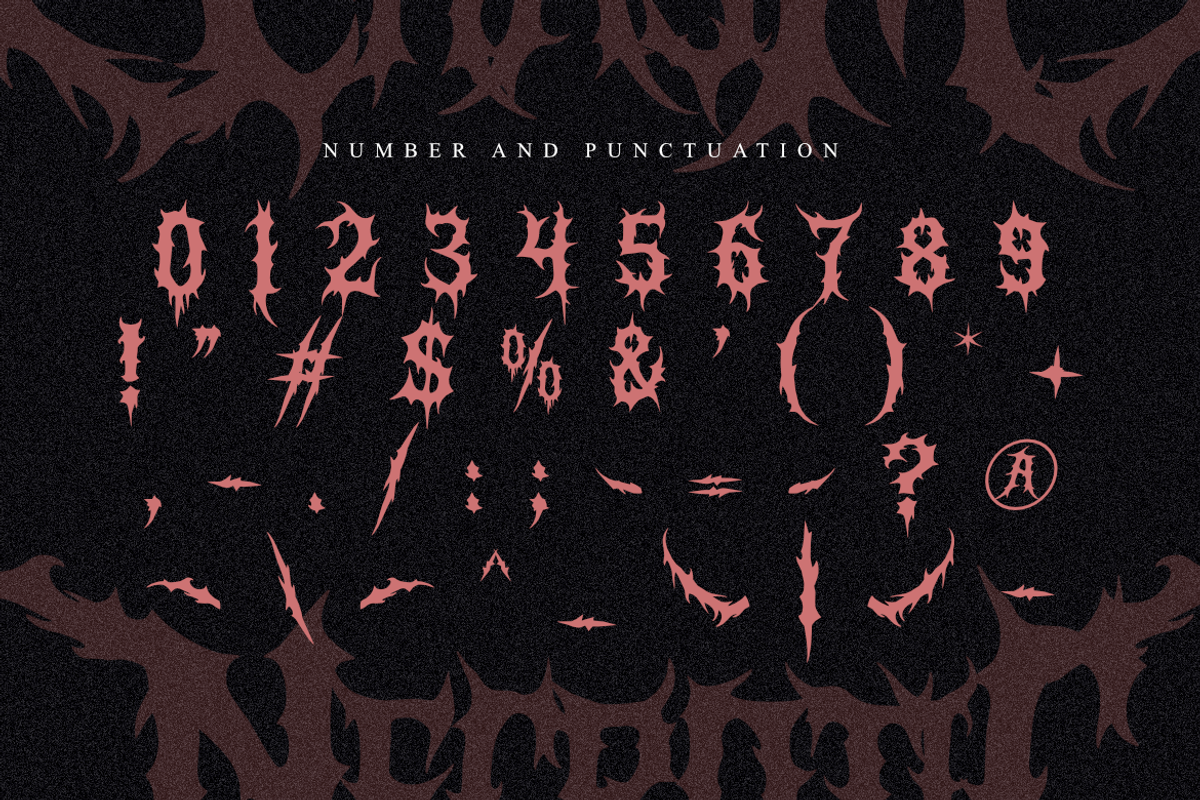 Necrotic Chasm | Brutal Death Metal, a Font by Masyafi Studio (Photo 7 of 9)