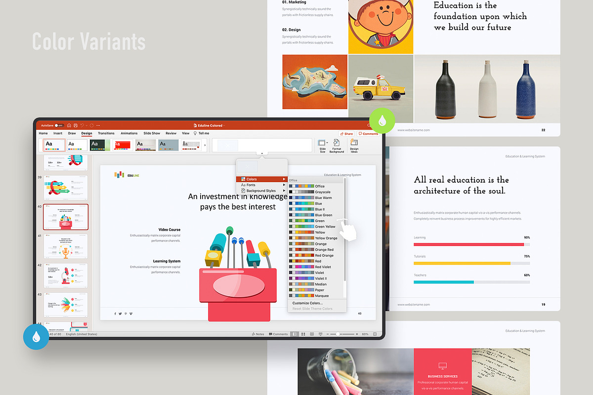 Eduline - Education Template, a Presentation Template by UDEA Store (Photo 6 of 12)