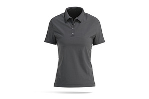 Black Women's Polo Shirt 3D Model, an Object 3D Model by rebrandy