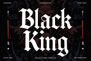Black King – Modern Blackletter Type, a Blackletter Font by overlaytemplates (Thumbnail 1 of 5)