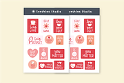 Self Love Digital Stiker | PNG, an Illustration by Suntype | Sunshine Std (Thumbnail 2 of 6)