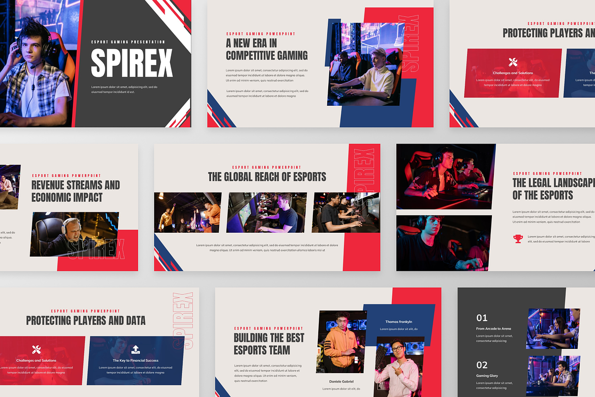 Spirex  - Esport Gaming Google Slide, a Presentation Template by GraphauseProject (Photo 2 of 6)