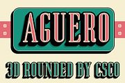 Aguero Serif Rounded 3D, a Serif Font by Craft Supply Co. (Thumbnail 1 of 8)