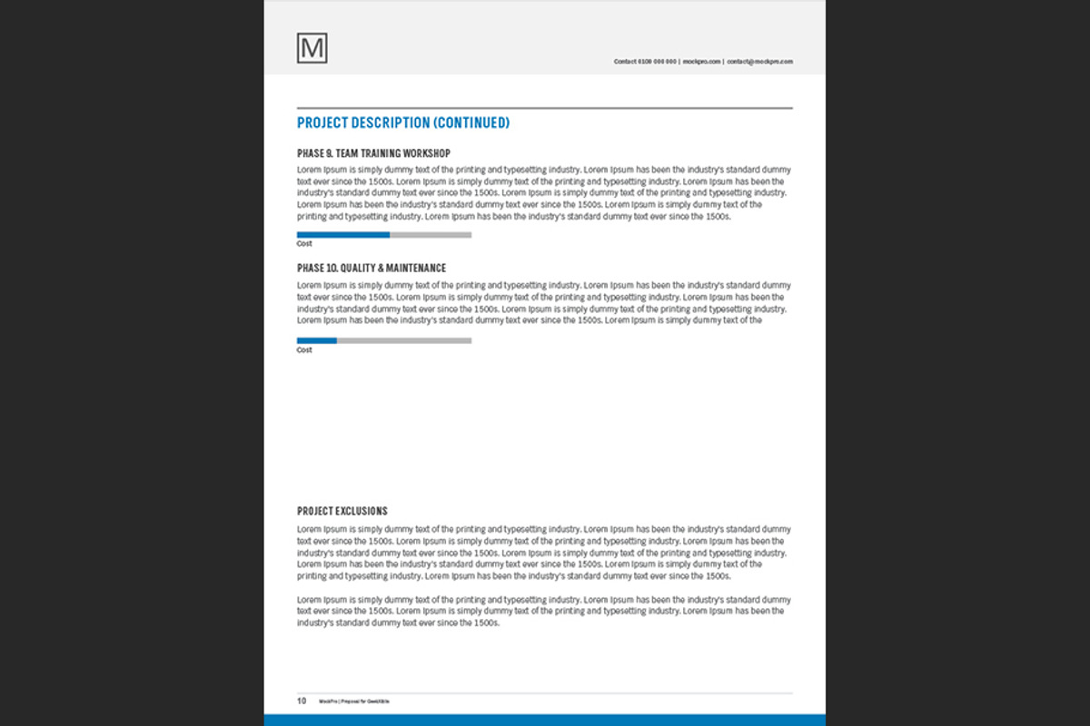 Simple Proposal Template Indesign, a Stationery Template by Shop Mockpro (Photo 12 of 20)