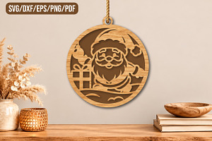Santa Claus Laser Cut Christmas