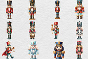 Christmas Nutcracker Clipart, an Illustration by Black Bird Studio (Thumbnail 6 of 6)