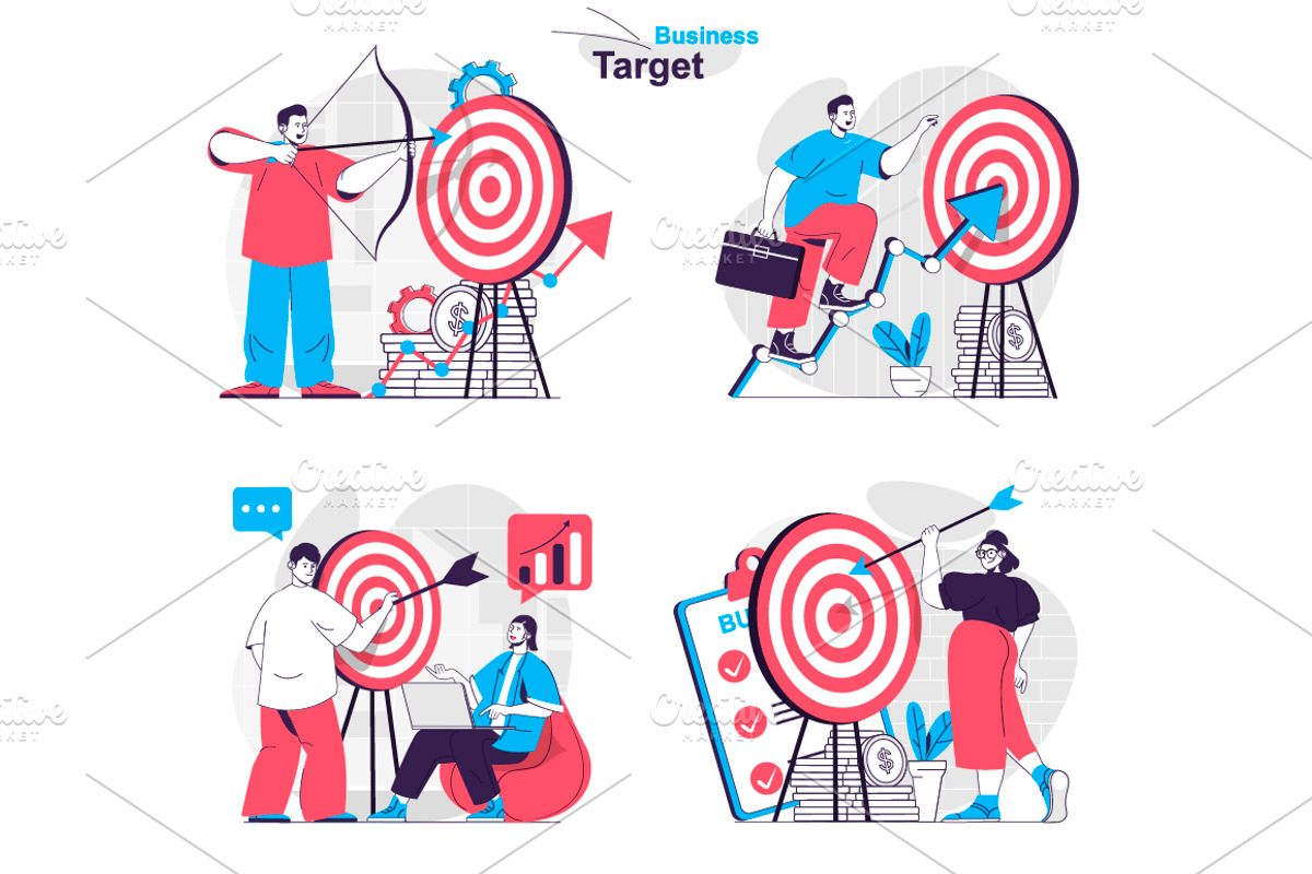 Flat Design Concept Illustrations, a Finance Illustration by alexdndz (Photo 9 of 42)