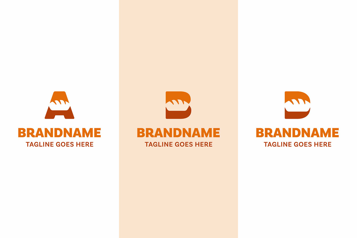 Letter A B D Bread Modern Logo Set, a Branding & Logo Template by Pray Art Design Studio (Photo 1 of 2)