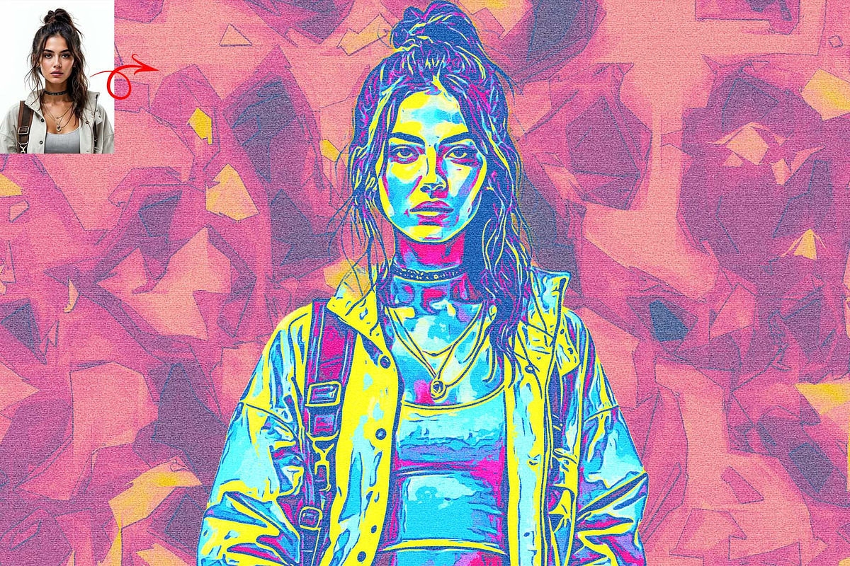 Neon Pop Art Photoshop Action, a Brushes & More by MRI STUDIO (Photo 9 of 14)