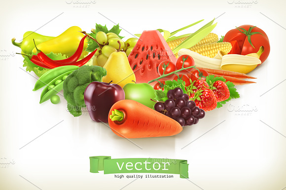 Fruits and vegetables preview 4
