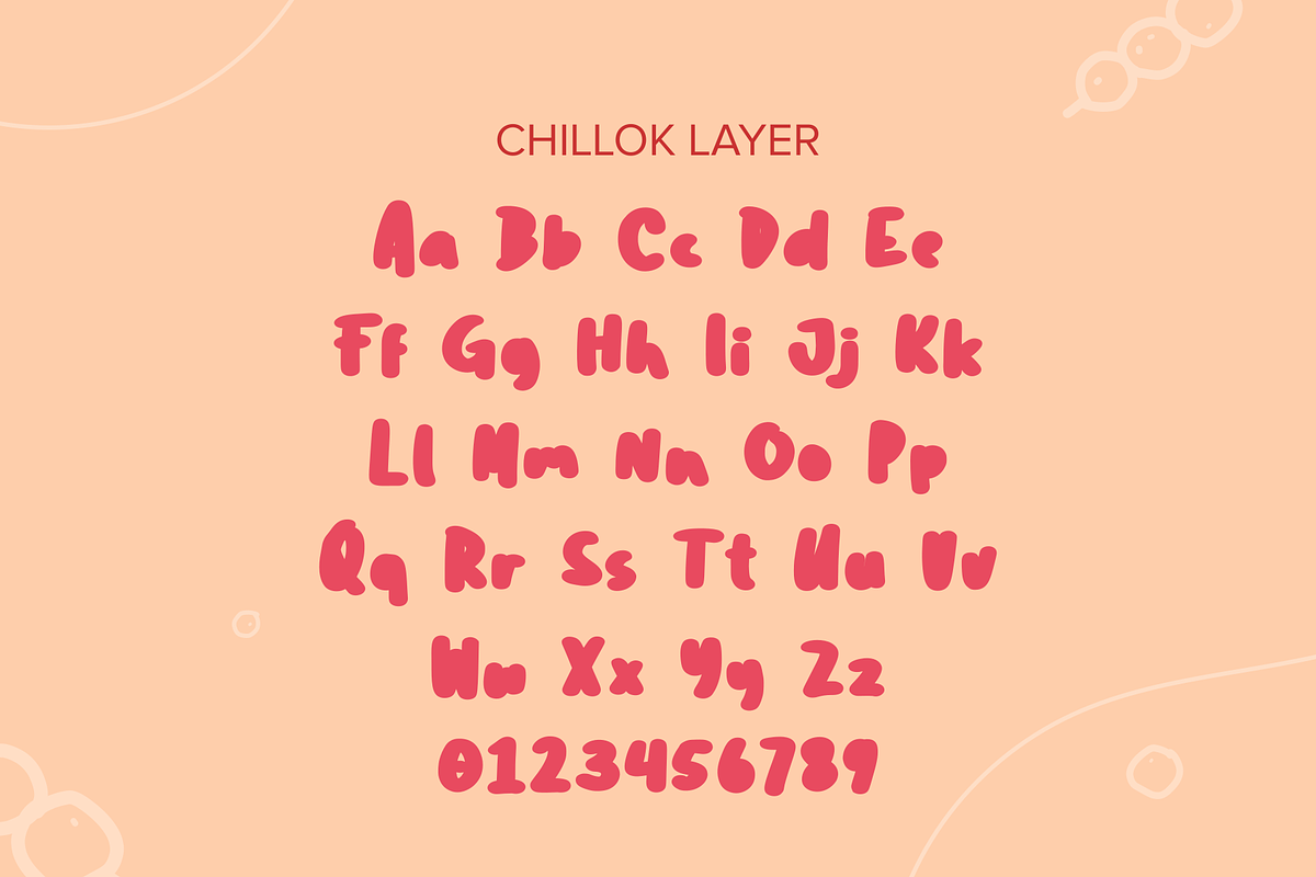 Chillok | Playful Font, a Sans Serif Font by LetterStuff Typefoundry (Photo 3 of 9)