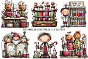 Whimsical Christmas Lab Clipart, an Illustration by OK Design (Thumbnail 2 of 6)