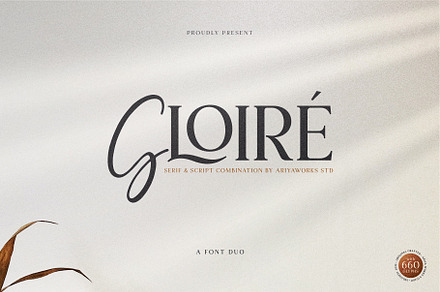 Gloire | Font Duo Serif-Script, a Serif Font by Ariya Works
