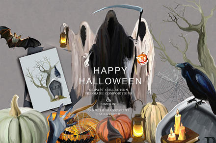 Happy Halloween - holiday clipart