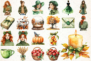 Watercolor Welcome Fall Clipart, an Illustration by Libby Wishes (Thumbnail 2 of 6)