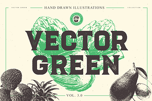 VECTOR GREEN HAND DRAWN BUNDLE 3.0