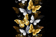 Vertical composition of golden butte, a Decorative Illustration by blackmoon9 (Thumbnail 1 of 3)