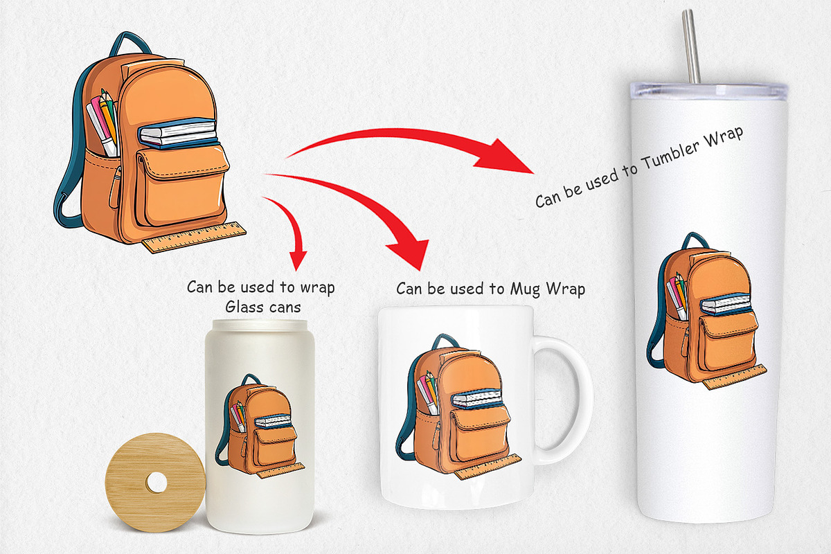 Backpack Clipart, a Graphic by Artnoy (Photo 4 of 5)