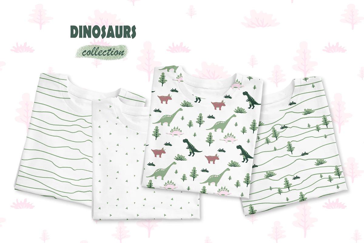 Dinosaurs: Kids Collection, a Pattern Graphic by YULIYA MART DESIGN (Photo 6 of 7)
