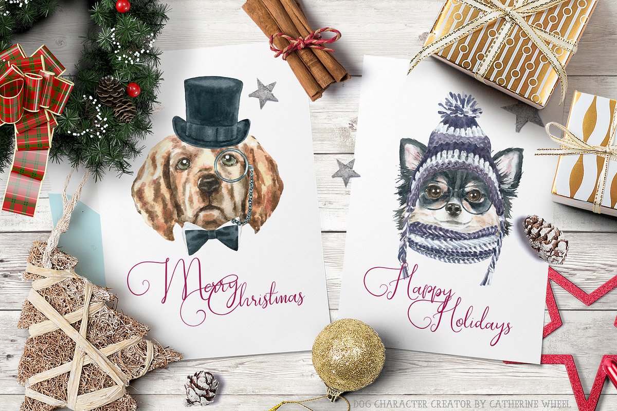Dog Character Creator Animal clipart, an Animal Illustration by Catherine Wheel (Photo 7 of 19)