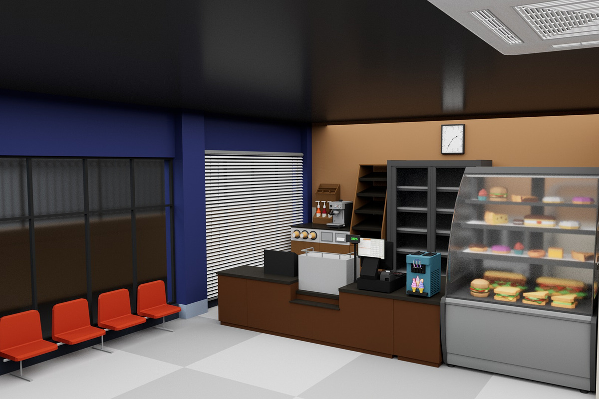 City Supermarket Building Interior, an Architecture 3D Model by multimedia4ds (Photo 2 of 24)