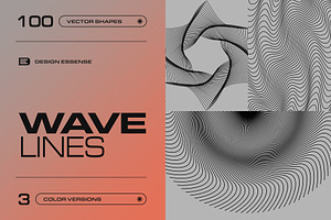 Wave Lines - 100 Vector Shapes