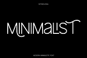 Minimalist - Modern Font, a Sans Serif Font by Luna Shop (Thumbnail 1 of 14)