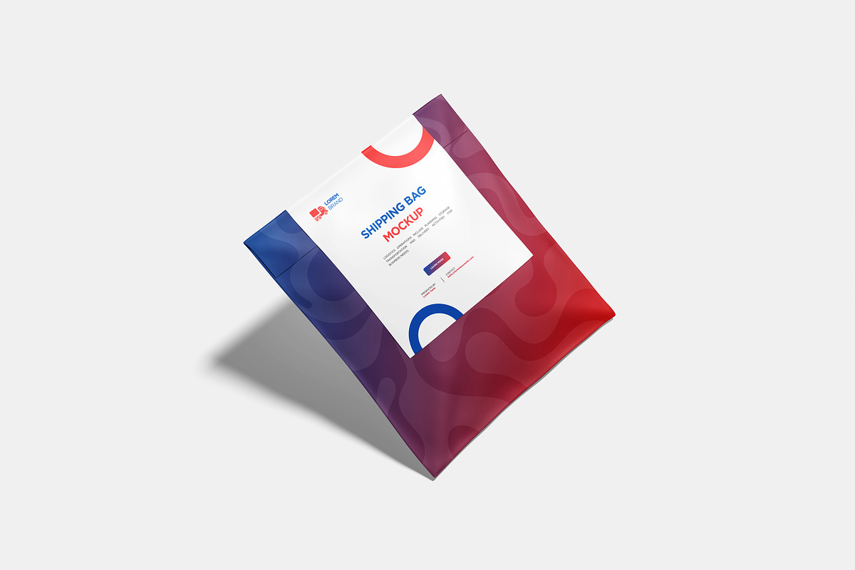 Shipping Bag Mockup, a Packaging Mockup by Hazzpro_Std (Photo 3 of 5)