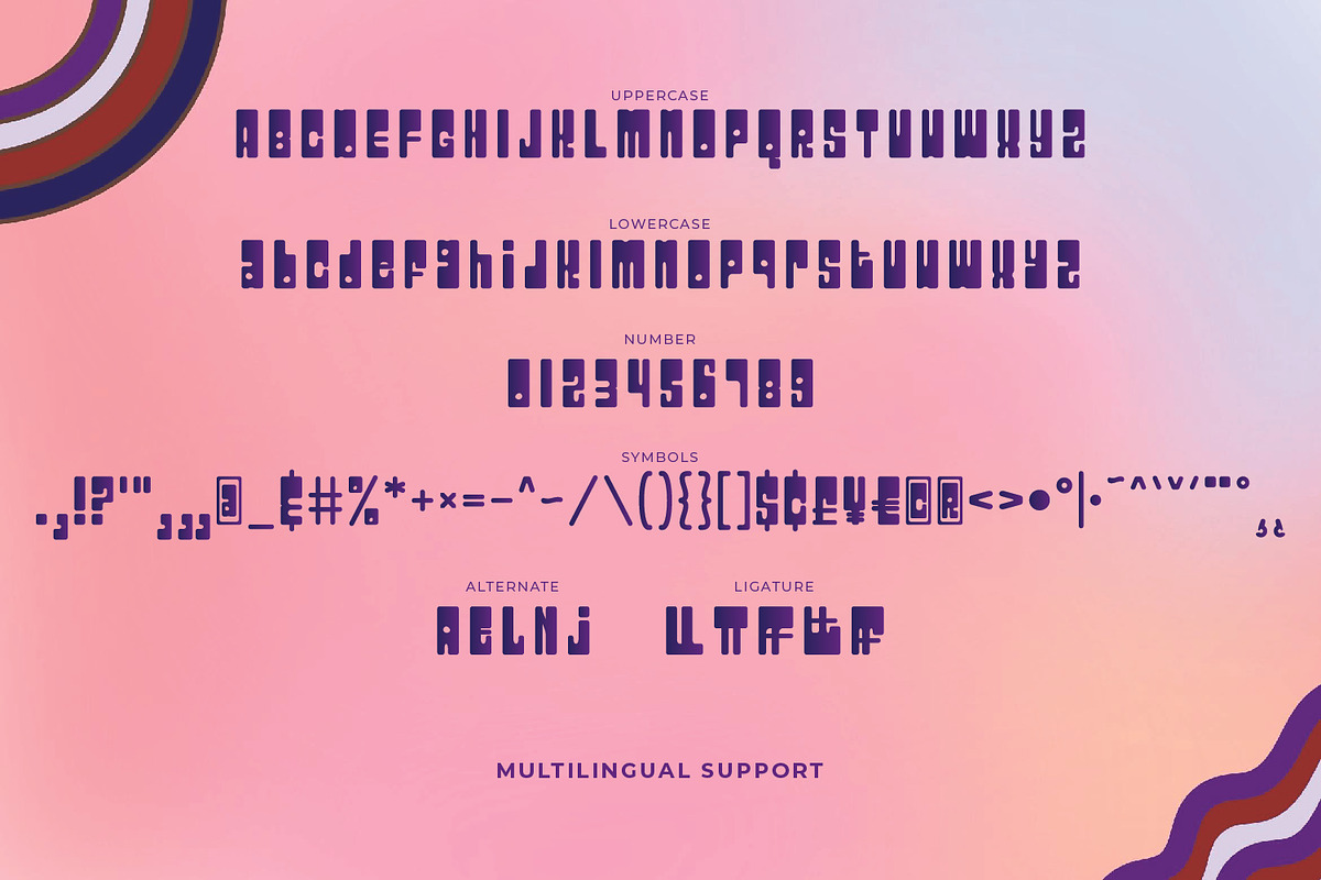 Groynatte - Funky Groovy Font, a Sans Serif Font by VUNIRA (Photo 6 of 6)