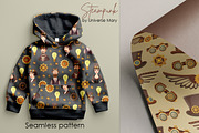 Steampunk Vector Clipart Set, a Technology Illustration by Universe Mary (Thumbnail 6 of 8)