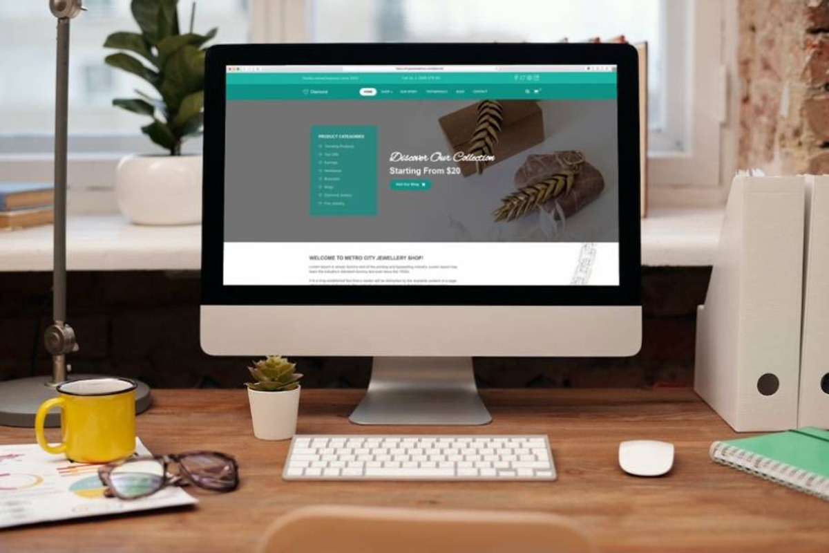 Diamond Jewellery eCommerce WordPress theme preview 5