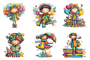 Whimsical Storybook Children Clipart, an Illustration by designcity5 (Thumbnail 5 of 5)