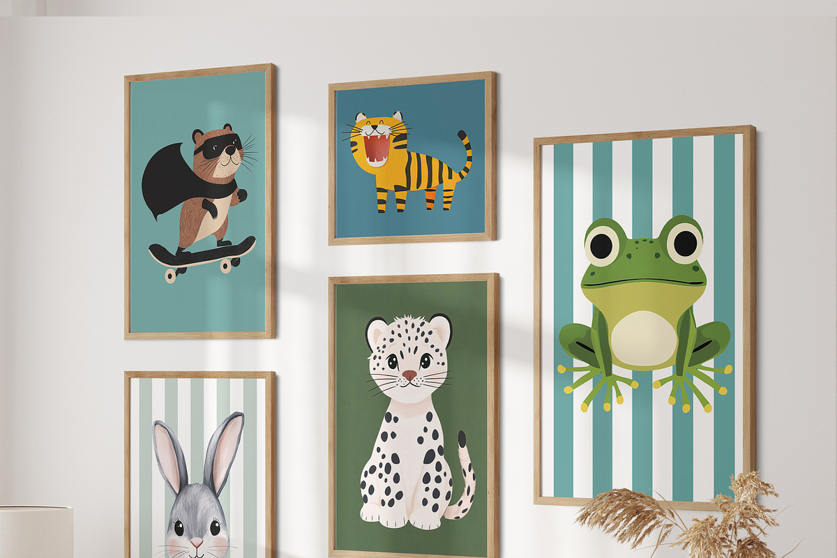 Boys Nursery Room Print Bundle, a Background Graphic by Artemsky (Photo 15 of 22)