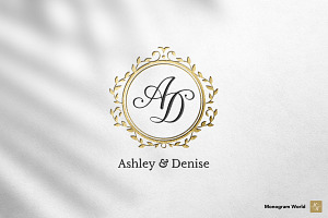 Wedding Monogram AD