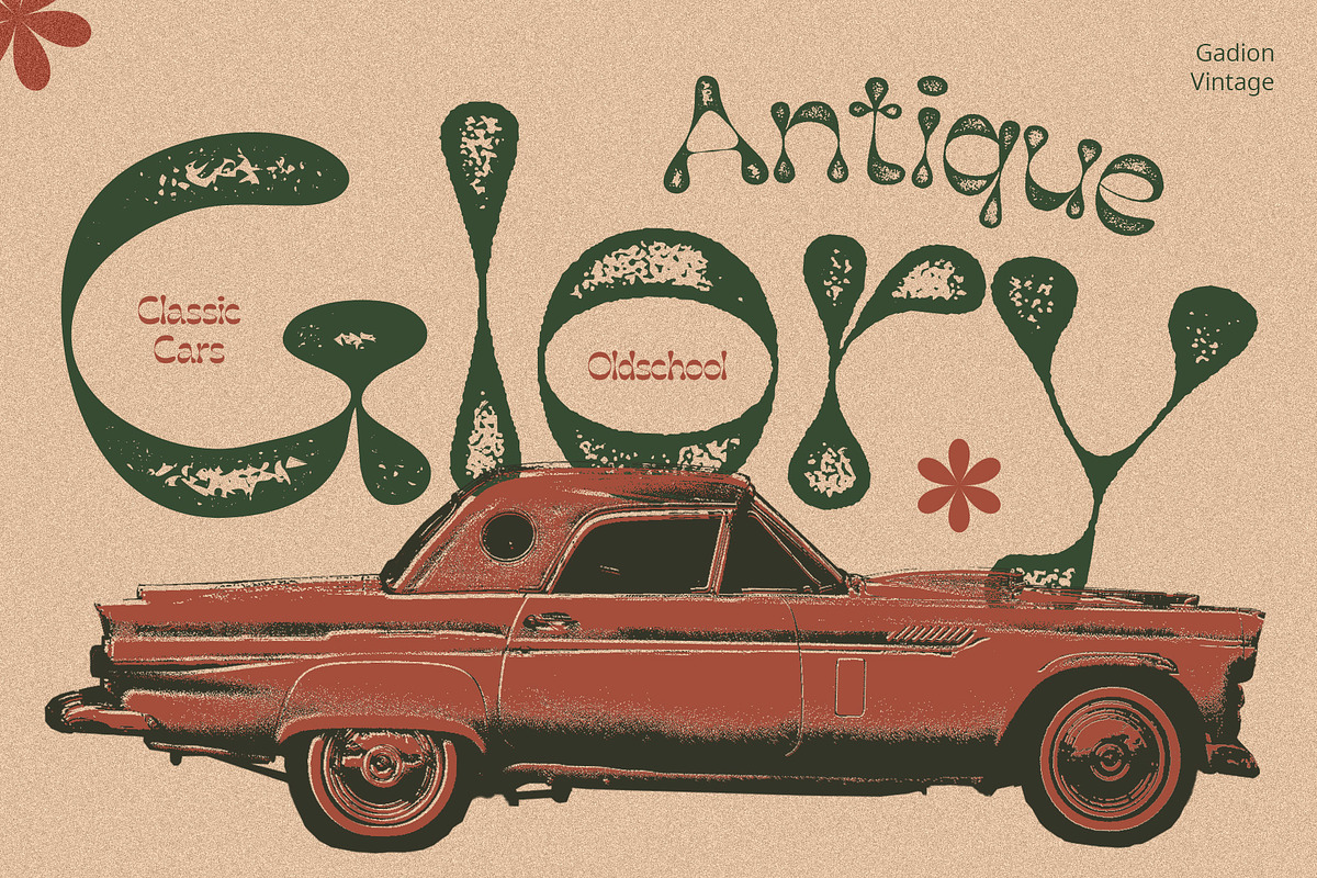 Gadion Vintage, a Serif Font by Craft Supply Co. (Photo 8 of 8)