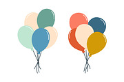 Holiday air balloons bunches set, an Object Illustration by Good Studio (Thumbnail 5 of 7)