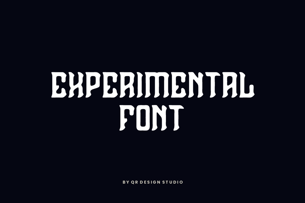 Brayes Sughoy - Experimental Font, a Blackletter Font by QR Design Studio (Photo 4 of 7)