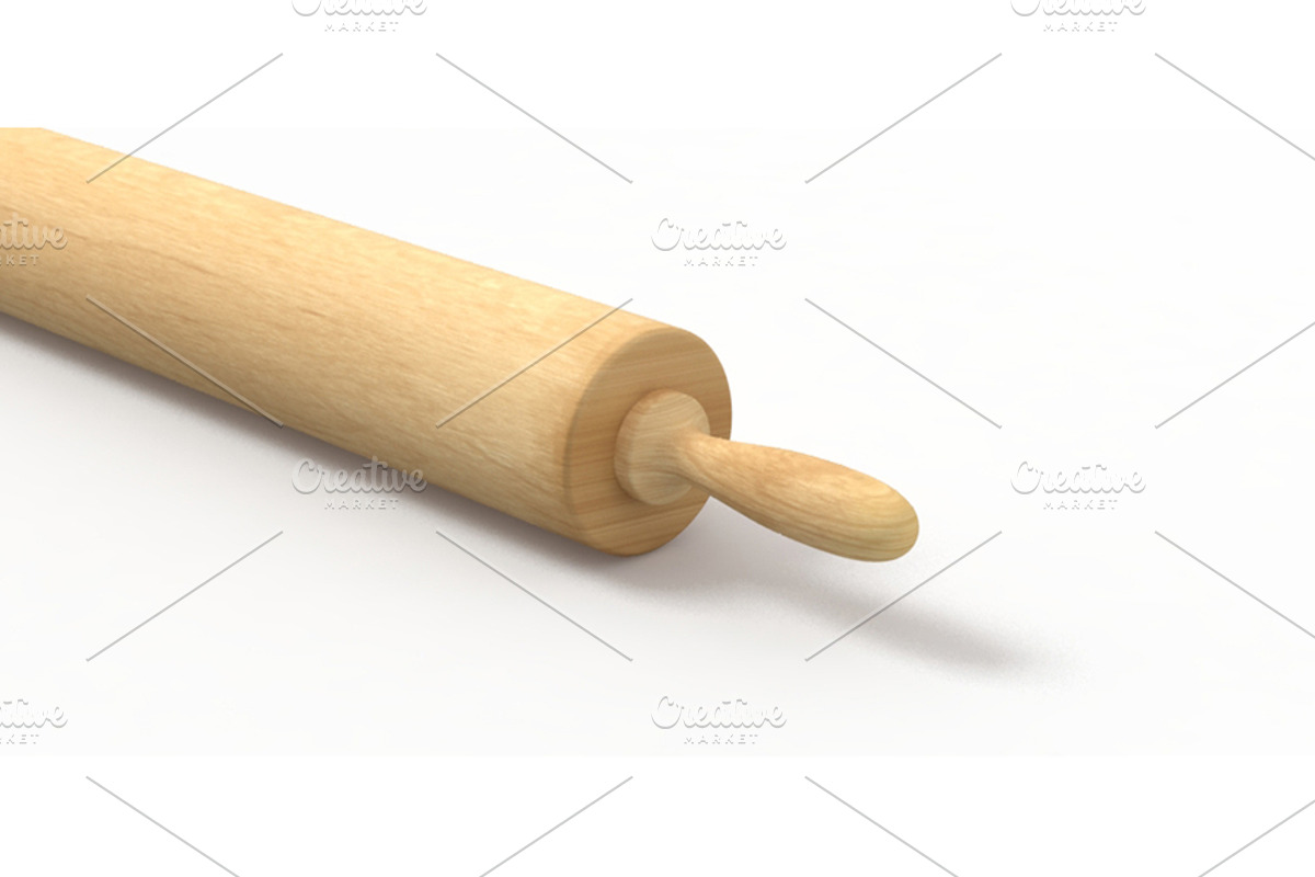 rolling pin, a Food & Drink 3D Model by CGTech (Photo 3 of 7)