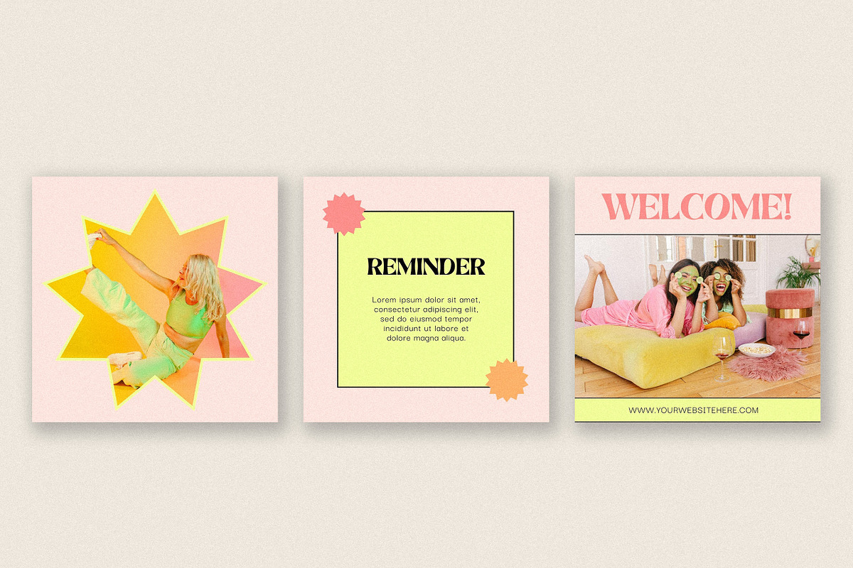 Starburst Instagram Templates, a Social Media Template by denofdreamers (Photo 4 of 6)