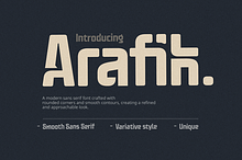 Arafik - Smooth Sans Serif Font