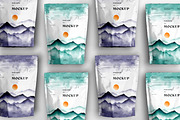 Stand Up Zip Lock Pouch Mockup Set, a Merchandise Mockup by dpi (Thumbnail 16 of 16)