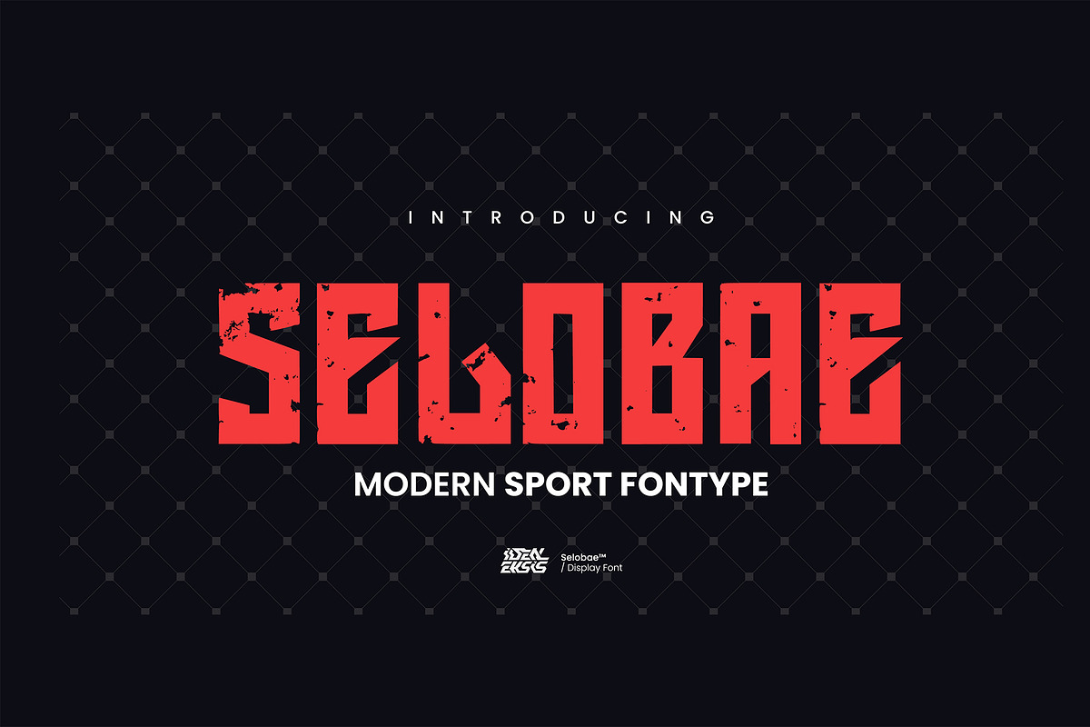 SELOBAE - Sport Dispay Font, a Font by Ideal Eksis (Photo 1 of 7)