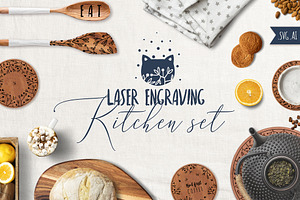 Kitchen Artwork for laser engraving