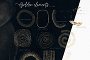 Watercolor & Gold, abstract shapes, a Texture Graphic by ollalya (Thumbnail 9 of 13)