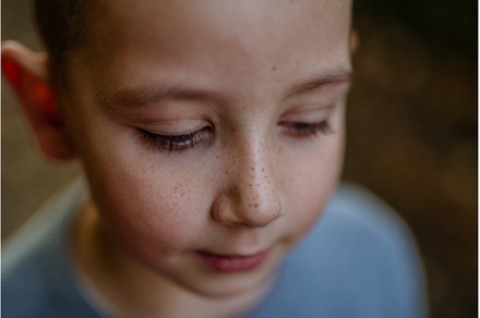 High angle view of little boy in a, a Nature Photo by HalfPoint