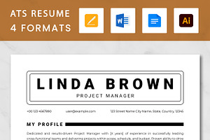 Project Manager Resume Template, a Resume Template by ResumeInventor