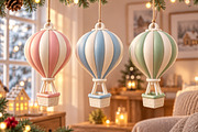 Christmas Festive Hot Air BalloonSTL, an Object 3D Model by Layerology (Thumbnail 1 of 3)